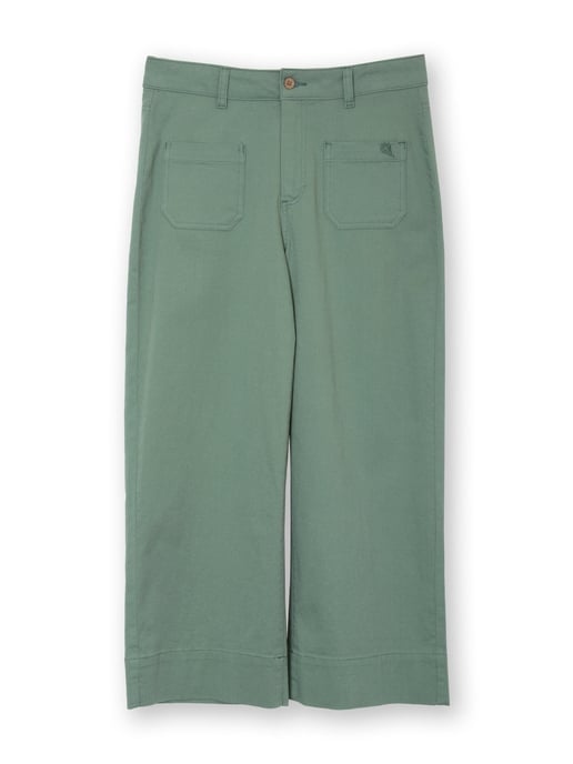 Kite Clothing Evershot Wide Leg Twill Crops Sage