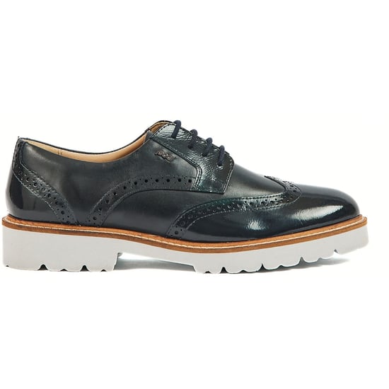 Pod Kortney Leer Vrouwen Navy Patent Brogues Schoenen - Image 4