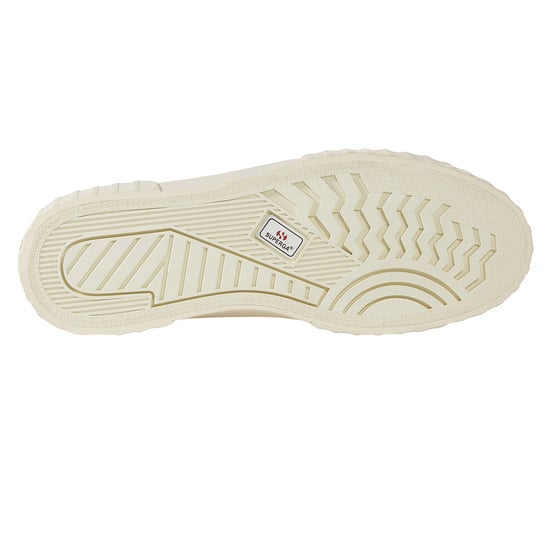 Superga Dames/Dames 2630 Stripe Sketched Flowers Trainers (Beige Natuurlijk/Navy) - Image 5
