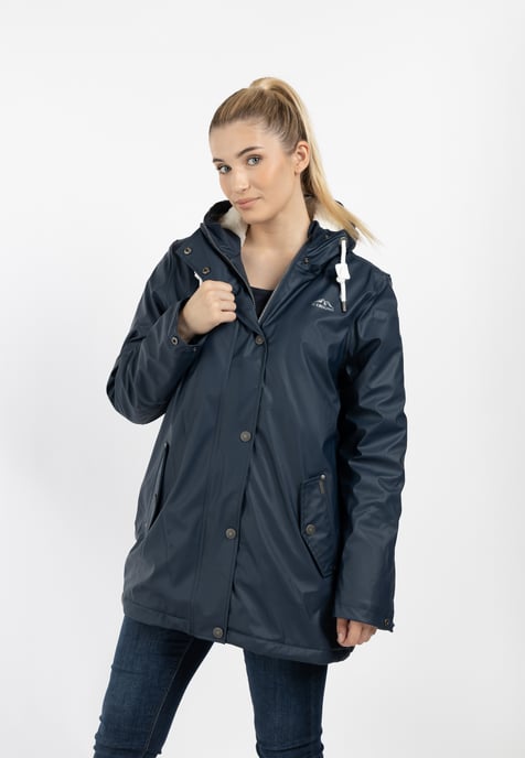 ICEBOUND Regenjas met teddy voering Dames marine - Image 3
