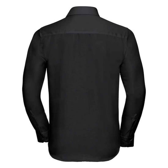 Russell Heren Ultimate Non-Iron Getailleerde Formele Overhemd met Lange Mouwen (Zwart) - Image 2