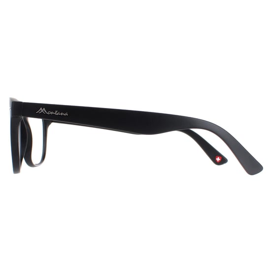 Montana Square Unisex Black Glasses