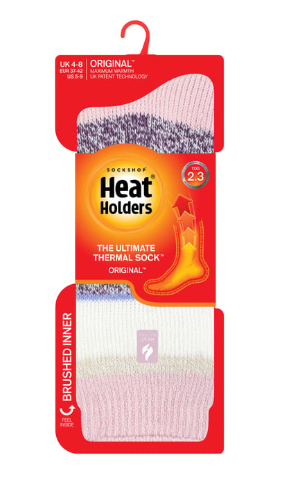 Heat Holders Dames Dikke Warme Thermische Sokken - Gedust Roze (Provence) - Image 2