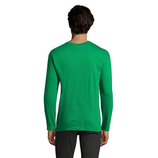 SOLS Heren Monarch T-shirt met lange mouwen (Kelly Groen) - Image 2