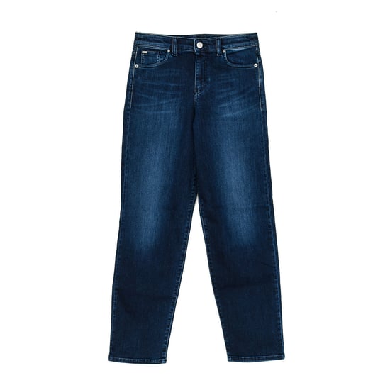 Long worn effect denim pants 6Y5J90-5D25Z woman