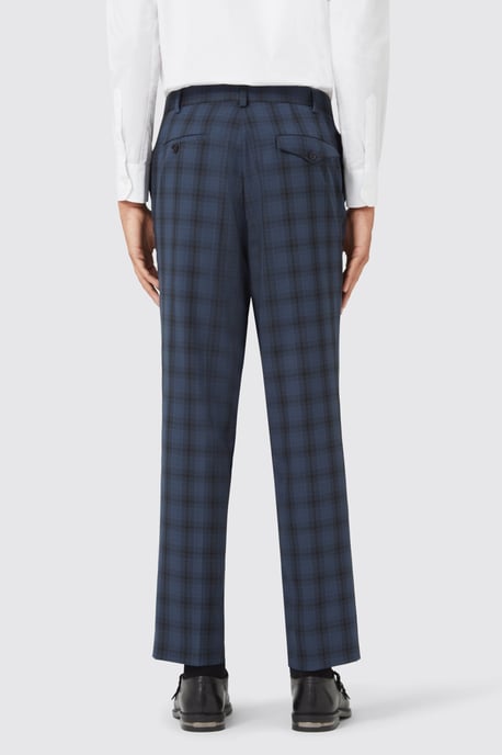 Thurles Navy Check Trouser TT x AM