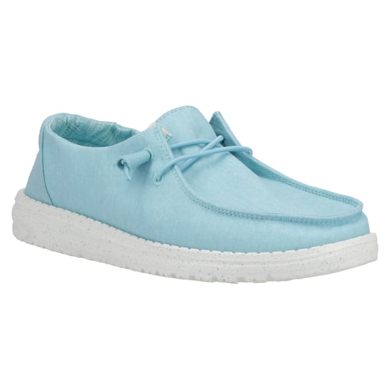 HEYDUDE Wendy Canvas 100% Katoenen Turquoise Instappers Voor Dames - Image 6