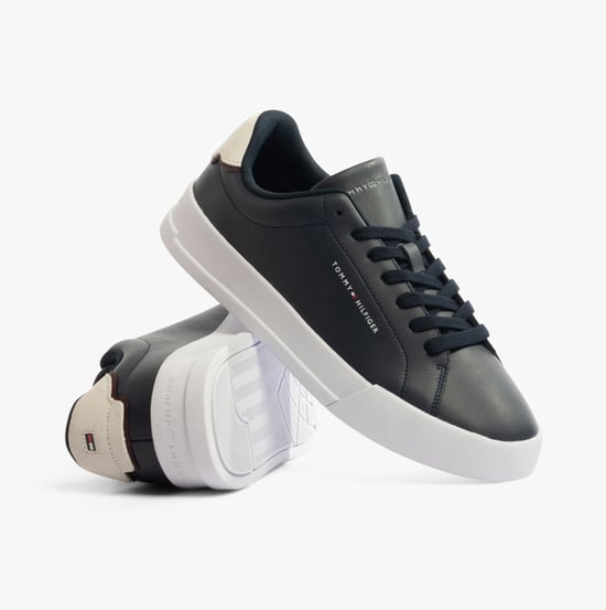 Tommy Hilfiger LOGO COURT Heren Sneakers Desert Sky - Image 1