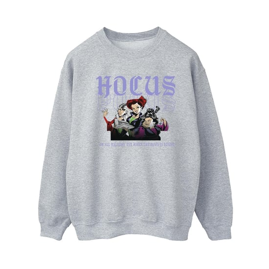 Disney Womens/Ladies Hocus Pocus Hallows Eve Sweatshirt (Sports Grey)