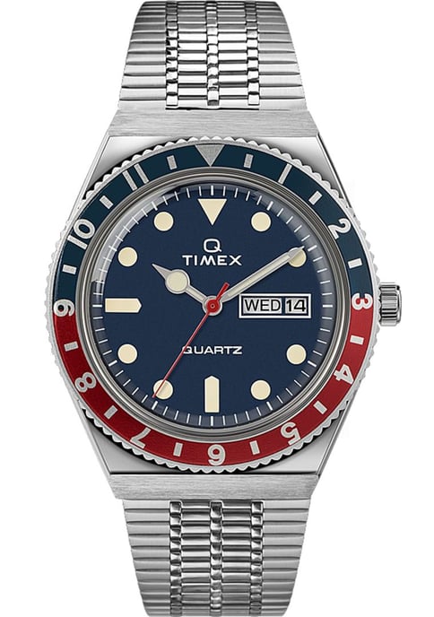 Timex Q Reissue Heren Horloge Zilverkleurig TW2T80700 - Image 1