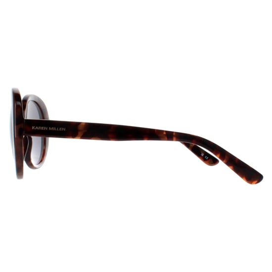 Karen Millen Oval Womens Dark Tortoise Dark Grey KM5051