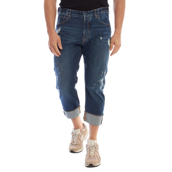 Straight leg trousers with hems 3Z1J09 men