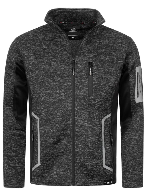Rock Creek Fleecejacke Schwarz