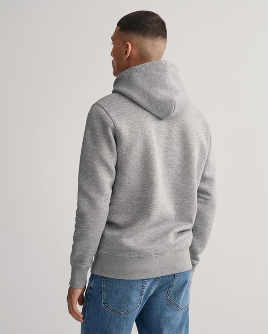GANT Mens Regular Fit Shield Logo Pullover Hoodie - Image 3