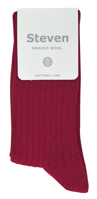 Steven - Dames 1 Paar Originele Merino Wollen Sokken - Outdoor Boot Sokken - Bordeaux - Image 2