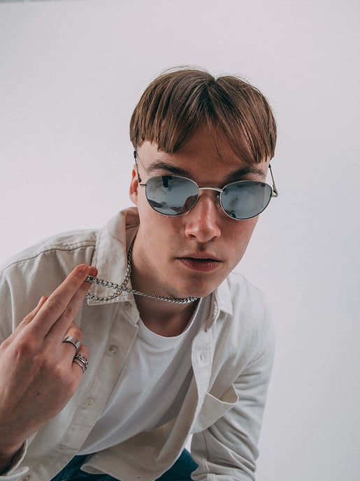 Round Metal Frame Sunglasses