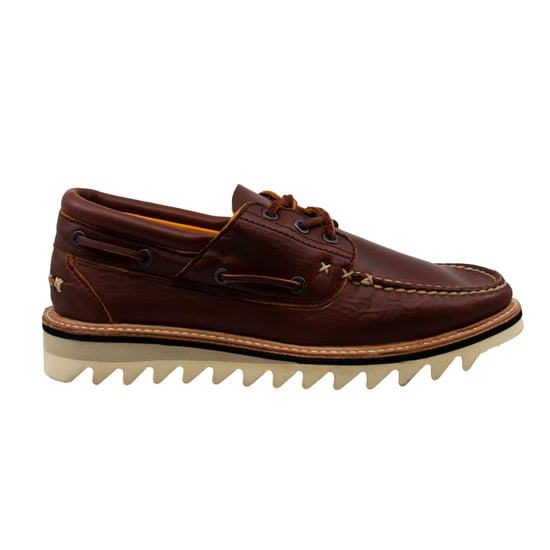 Timberland Selbyville 3 Eye Brown Leather Lace Up Mens Boat Shoes A1JEL