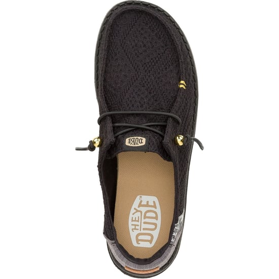 HEYDUDE Wendy Boho Crochet Polyester Damesschoenen Zwart - Image 4