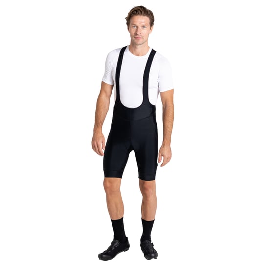 Dare 2B Heren Virtuous Plain AEP Bibbed Bib Shorts (Zwart) - Image 4