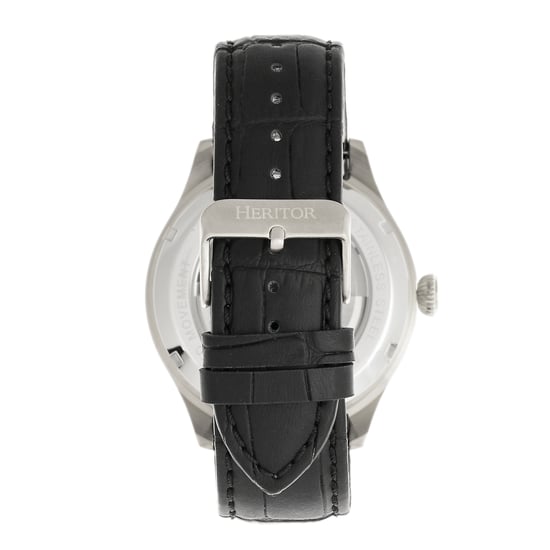 Heritor Automatische Gregory Semi-Skelet Leather-Band Horloge - Image 2