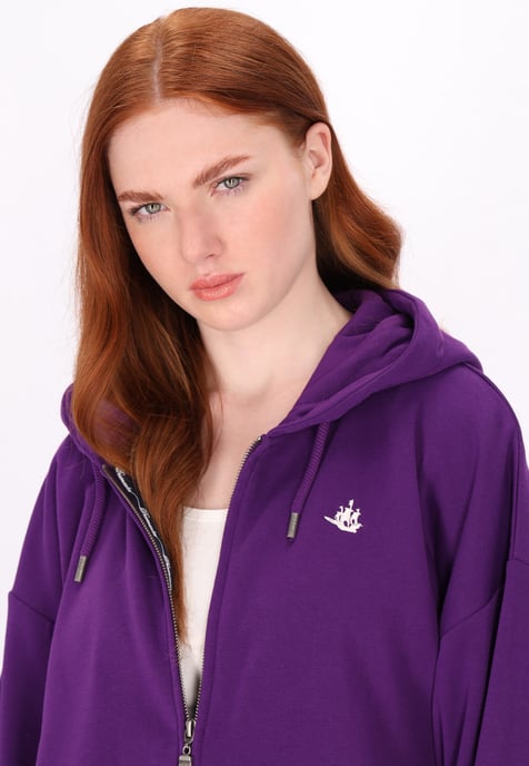 Dreimaster Sweatshirt Dames donkerpaars - Image 5