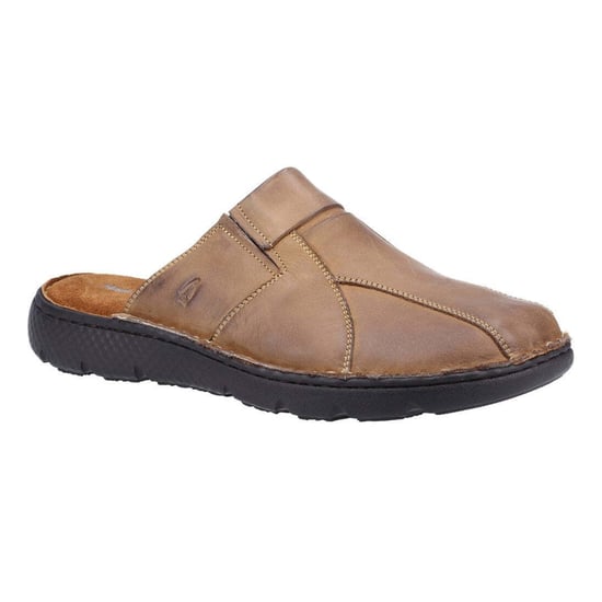 Hush Puppies Heren Carson Leren Muiltjes (Olijf) - Image 1