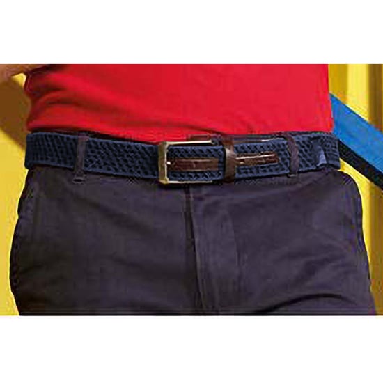 Asquith & Fox Mens Vintage Wash Canvas Belt (Navy)