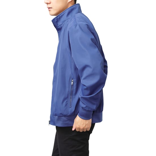 Heren Bomberjack met opstaande kraag, overgangsjack voor de herfst, casual sportjack blauw - Image 6