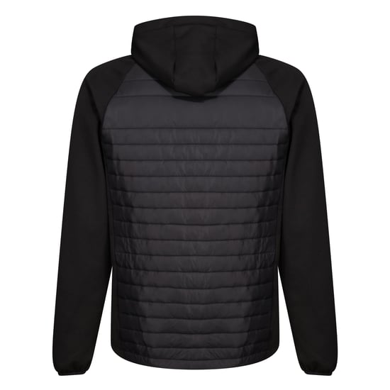 Regatta Mens Navigate Quilted Hybrid Jacket (Black/Classic Red)