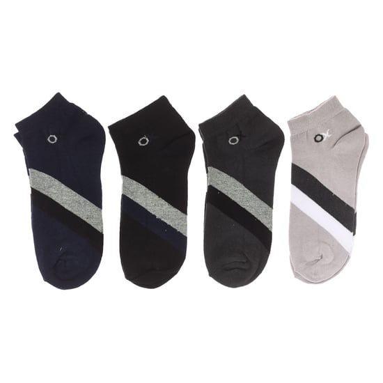 Pack of 4 men's ankle socks, men's short socks