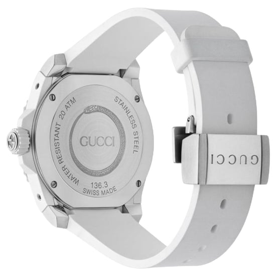 Gucci YA136329 Duik Wijzerplaat Wit Herenhorloge - Image 2