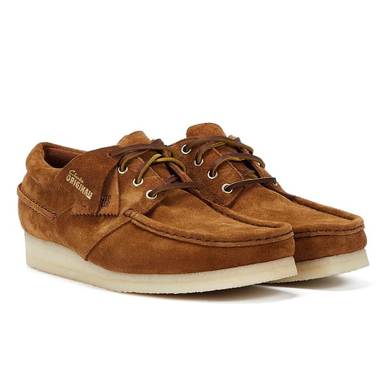 Clarks Originals Wallabee Boot Suede Heren Cola Veterschoenen - Image 1