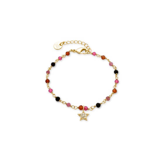 Luxenter Multicolour Crystal Armband afgewerkt in 18K geel goud - Ryfos - Image 1