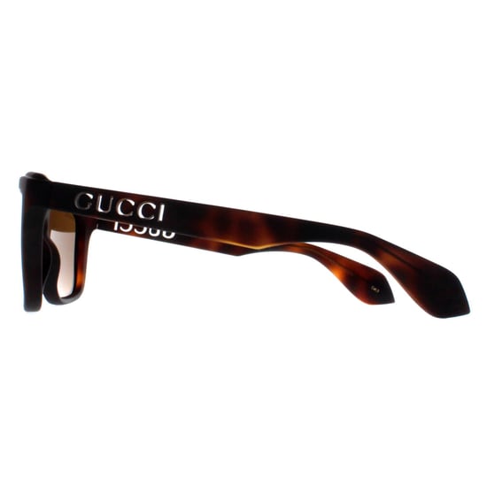 Gucci Rechthoek Unisex Havana Bruin GG1571S - Image 3