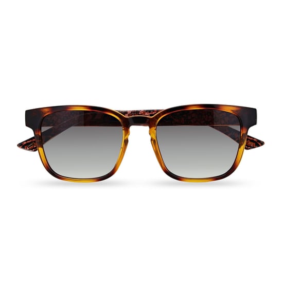 Ted Baker Rectangle Mens Polished Dark Tortoise Grey Gradient TB1635 Surf