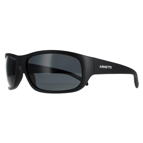 Arnette Rectangle Mens Transparent Grey Dark Grey Polarized Uka-Uka AN4290