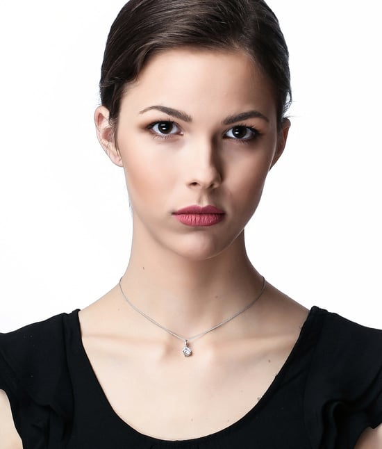 Orphelia Dames 925 Sterling Zilveren Ketting met Hanger - Zilver ZH-7010 - Image 3
