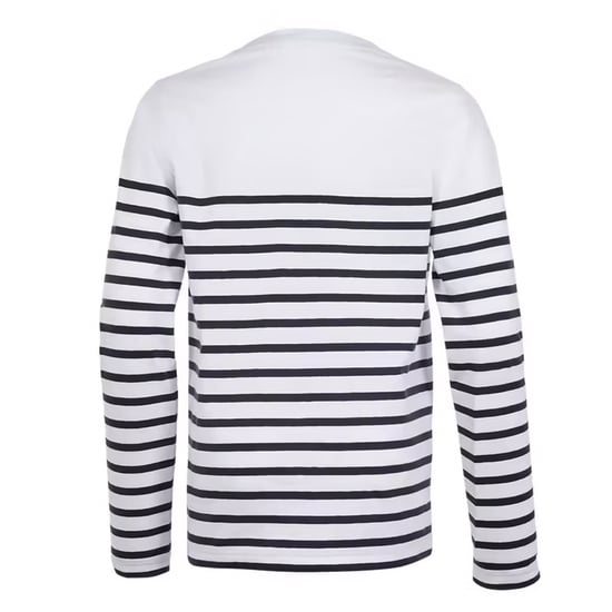 SOLS Kinderen/Kinderen Matelot Gestreept T-shirt Met Lange Mouwen (Wit/Zwaar) - Image 2