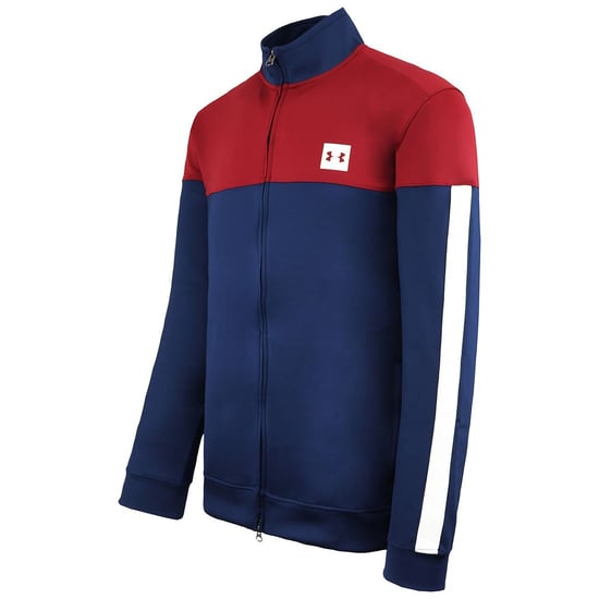 Under Armour Sportstyle Heren Navy/Bourgondië Track Jacket - Image 1