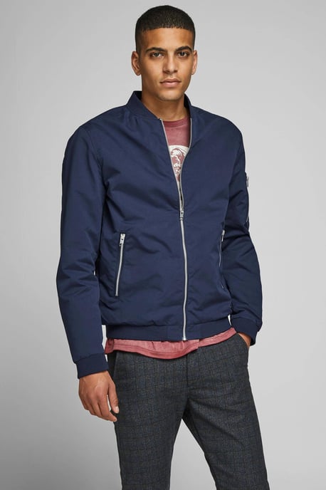 JACK & JONES ESSENTIALS bomberjack JJERUSH  navy blazer - Image 6
