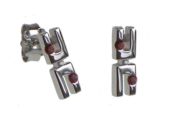 Orphelia Dames 925 Sterling Zilveren Stud Oorbellen - Zilver ZO-5663 - Image 1