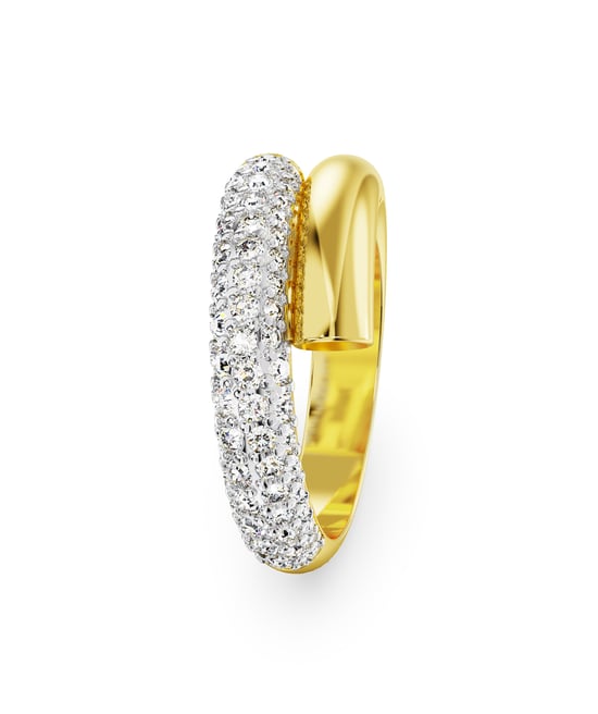 Swarovski 'Dextera' Dames Gouden Geplateerde Metaalring - Goud 5668813 - Image 4