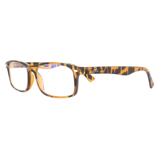 Montana Rectangular Unisex Matte Turtle Brown Glasses