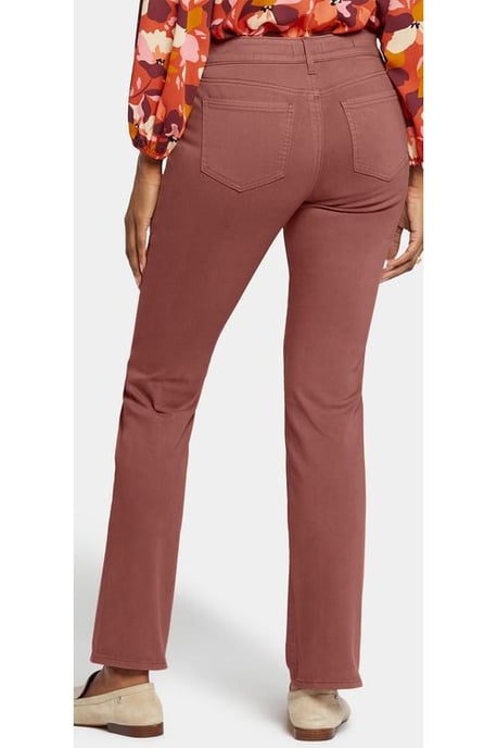 Marilyn Straight Jeans Burnt Orange Coloured Denim