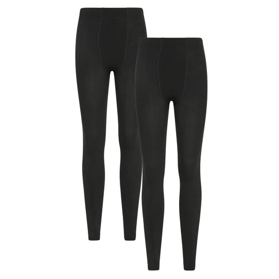 Mountain Warehouse Dames/Dames Fleece Gevoerde Thermische Legging (Set van 2) (Zwart) - Image 1