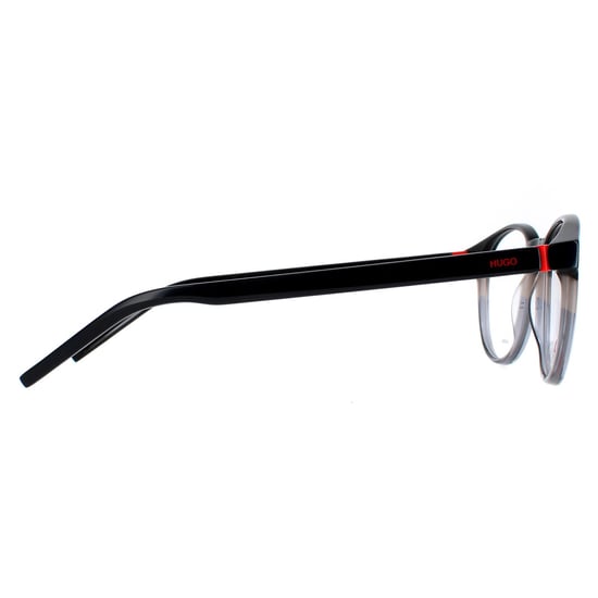 Hugo by Hugo Boss Round Mens Black and Grey Glasses