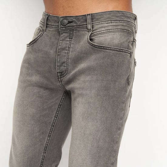 Crosshatch Heren Sheldons Slim Jeans (Lichtgrijs) - Image 3