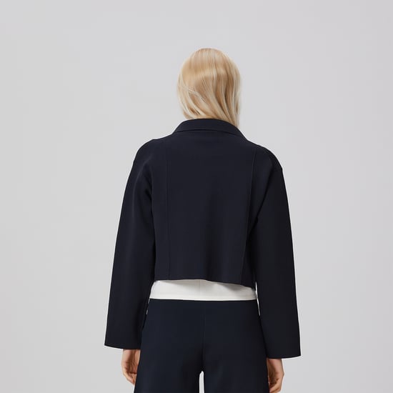Minimalistisch cropped jack met ritssluiting aan de voorkant - Image 3