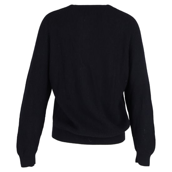 Hermès Embossed Print Knitted Sweater in Black Wool - Image 3