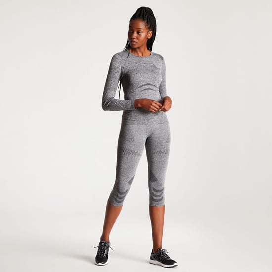 Dare 2B Dames/dames Zonal III 3/4 Bazelayer Bottoms/Leggings (Houtskool Grijs) - Image 2
